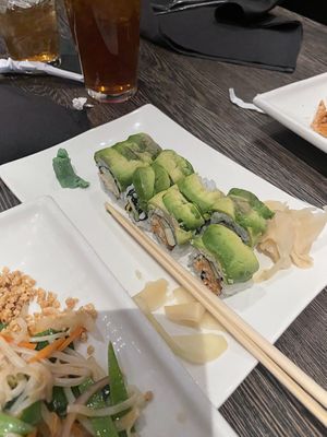 Vegan bean curd sushi  at Fulin's Asian Cuisine in Ooltewah