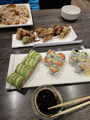 Sushi rolls and Beancurd dish  at Fulin's Asian Cuisine in Ooltewah