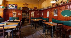 Tables at Schwarzer Rabe - Beer Bar in Vienna