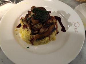 Mushroom polenta at Le Verdure in New York City