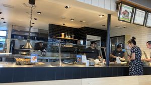 Counter  at CAVA in Fredericksburg