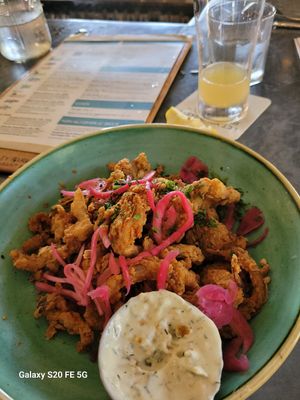Mushroom Calamari at Stanley Park Brewing in Vancouver