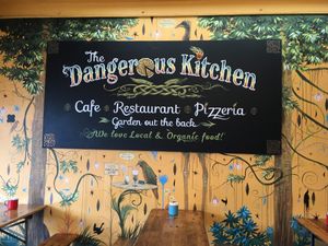 Local and organic food  at Dangerous Kitchen in Takaka