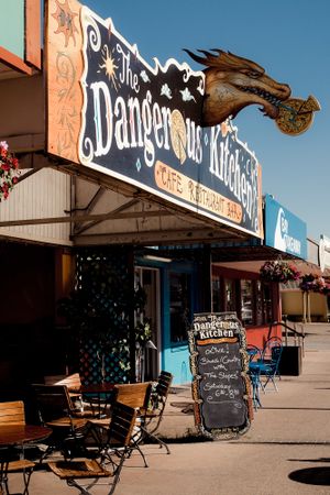 exterior at Dangerous Kitchen in Takaka