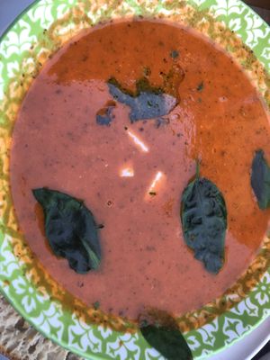 Tomato soup   at Café Franz in Marburg