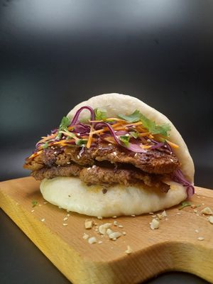 Bao Filet Satay at Baomerang in Porto