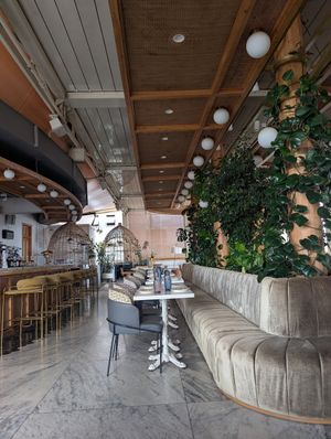 Outdoor seating at Mercado in Nairobi