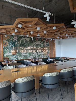 Indoor seating at Mercado in Nairobi