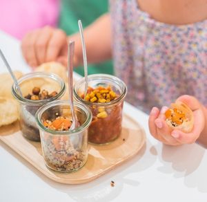 Kiddy Tex Mex: all our meals are available in mini version. For €5,90, kids enjoy a balanced healthy and tasty meal (+filtered water incl.) at Pompidop in Brussels