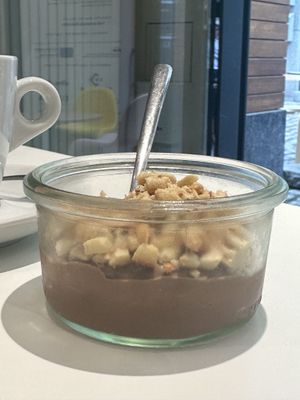 Chocolate dessert of the day  at Pompidop in Brussels