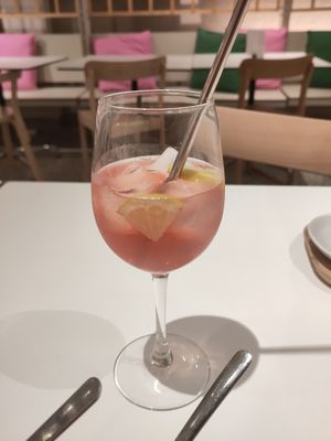 The Pink Signore cocktail at Pompidop in Brussels