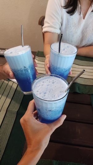Suco celeste: uma bela pedida! 💙 at Coelho Vegano in Tibau Do Sul