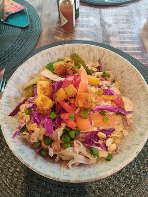 Prato delicioso: Pad Thai. 😍 at Coelho Vegano in Tibau Do Sul