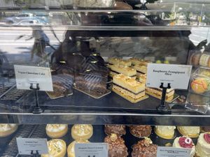 Vegan desserts  at Belle Epoque in South Brisbane