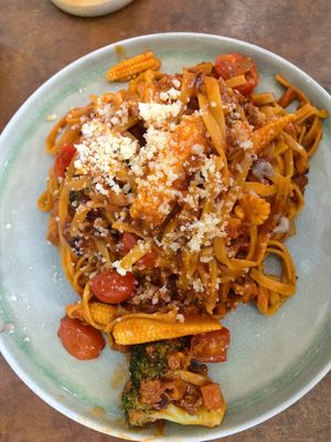 Tomato Bolognese Noodle at Vine Cafe in Johor Bahru