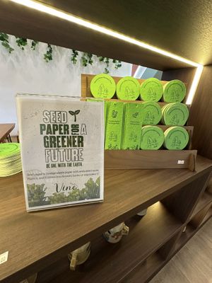 I was surprised to learn that these are seeds that can be planted! 🪴😃   at Vine Cafe in Johor Bahru