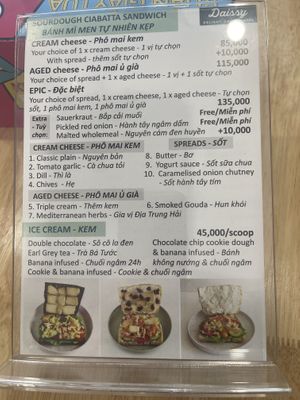 Menu  #Veganuary at Daissy Thao Dien in Ho Chi Minh City