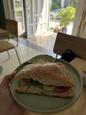 Sandwich with cream cheese  at Daissy Thao Dien in Ho Chi Minh City