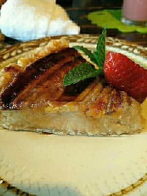 banana tarte  at Asian Chample Foods Goya in Kyoto