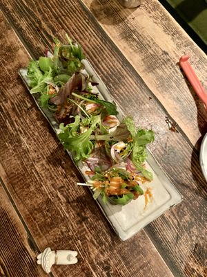 Summer rolls  at Asian Chample Foods Goya in Kyoto