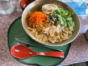 Veganized Vegetarian Yuba Ramen at Nikko Maruhide Shokudo in Nikko