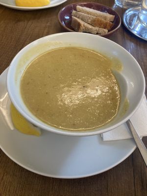 Lentil soup  at Postane in Istanbul