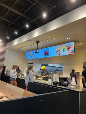 Inside of restaurant at CAVA in Gainesville