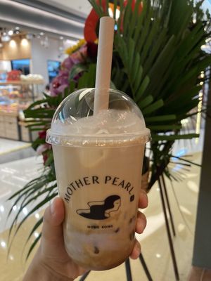 Taro mo-latte  at Mother Pearl 圓貝 in Kowloon