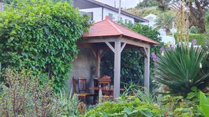 Top roof garden at Terra Fogo in Sao Miguel