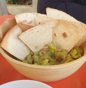 Guarcamole with homemade Nachos at Terra Fogo in Sao Miguel