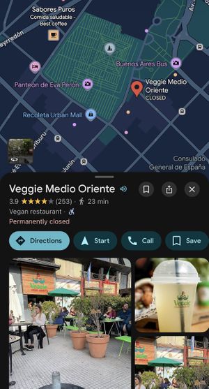   at Veggie Medio Oriente in Buenos Aires