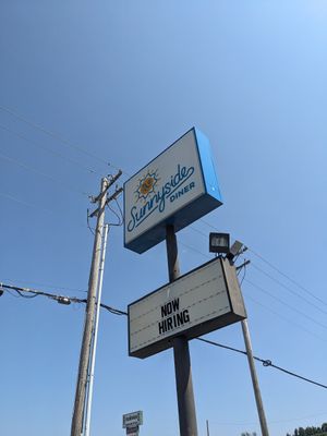 Street sign at Sunnyside Diner - SW 89th in Oklahoma City