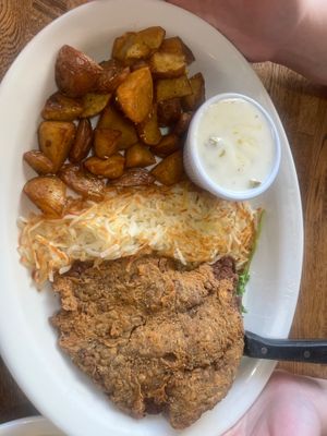 Impossible Chicken Fried Steak at Sunnyside Diner - SW 89th in Oklahoma City