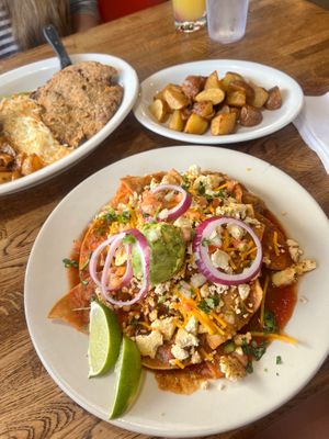 Chilaquiles  at Sunnyside Diner - SW 89th in Oklahoma City