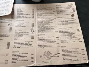 Menu  at Coffee Lovers in Corfu