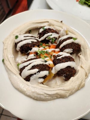 Falafel hummus bowl at Bella's Kitchen in Pearl River