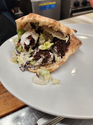 Falafel pita at Bella's Kitchen in Pearl River