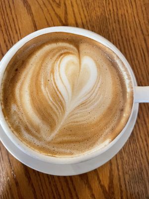 Oat milk lattee  at Pewter Spoon Cafe in Cazenovia