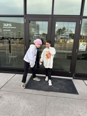 Posing … getting ready to try yeti kitchenn  at Yeti Kitchen in Lansing