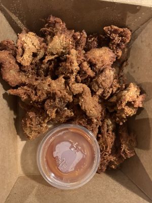 Dry veg chicken  at Padmanadi Vegan Eatery in Calgary