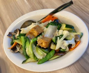 Panmanadi Vegetable Deluxe at Padmanadi Vegan Eatery in Calgary