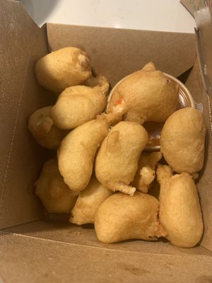 Battered Shrimp  at Padmanadi Vegan Eatery in Calgary