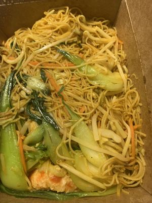 Singapore noodles  at Padmanadi Vegan Eatery in Calgary