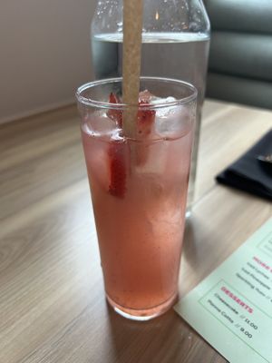 Strawberry lemonade   at Padmanadi Vegan Eatery in Calgary