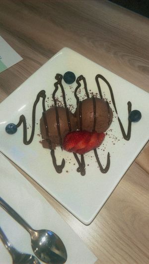 chocolate mousse   at Padmanadi Vegan Eatery in Calgary