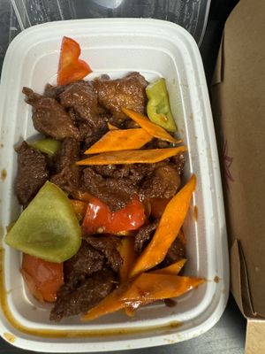 Ginger Beef  at Padmanadi Vegan Eatery in Calgary