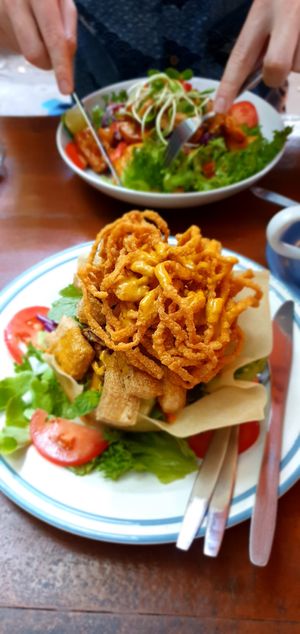 K at Om Garden Cafe in Pai