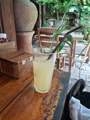 Homemade Ginger Ale. at Om Garden Cafe in Pai