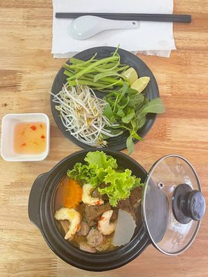 Beef noodle Vegetarian at Ya Ya Vegetarian in Kampot