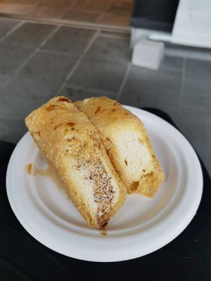 fried tofu (with soy sauce, not the 'secret sweet sauce') at Itsukiya Honpo in Kumamoto